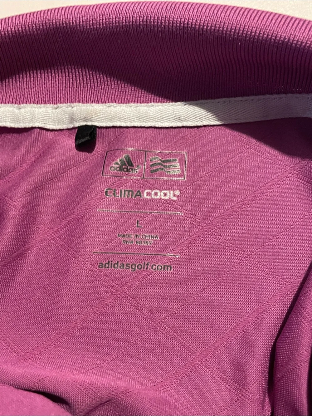 adidas Men's Polo Shirt in Bright Magenta